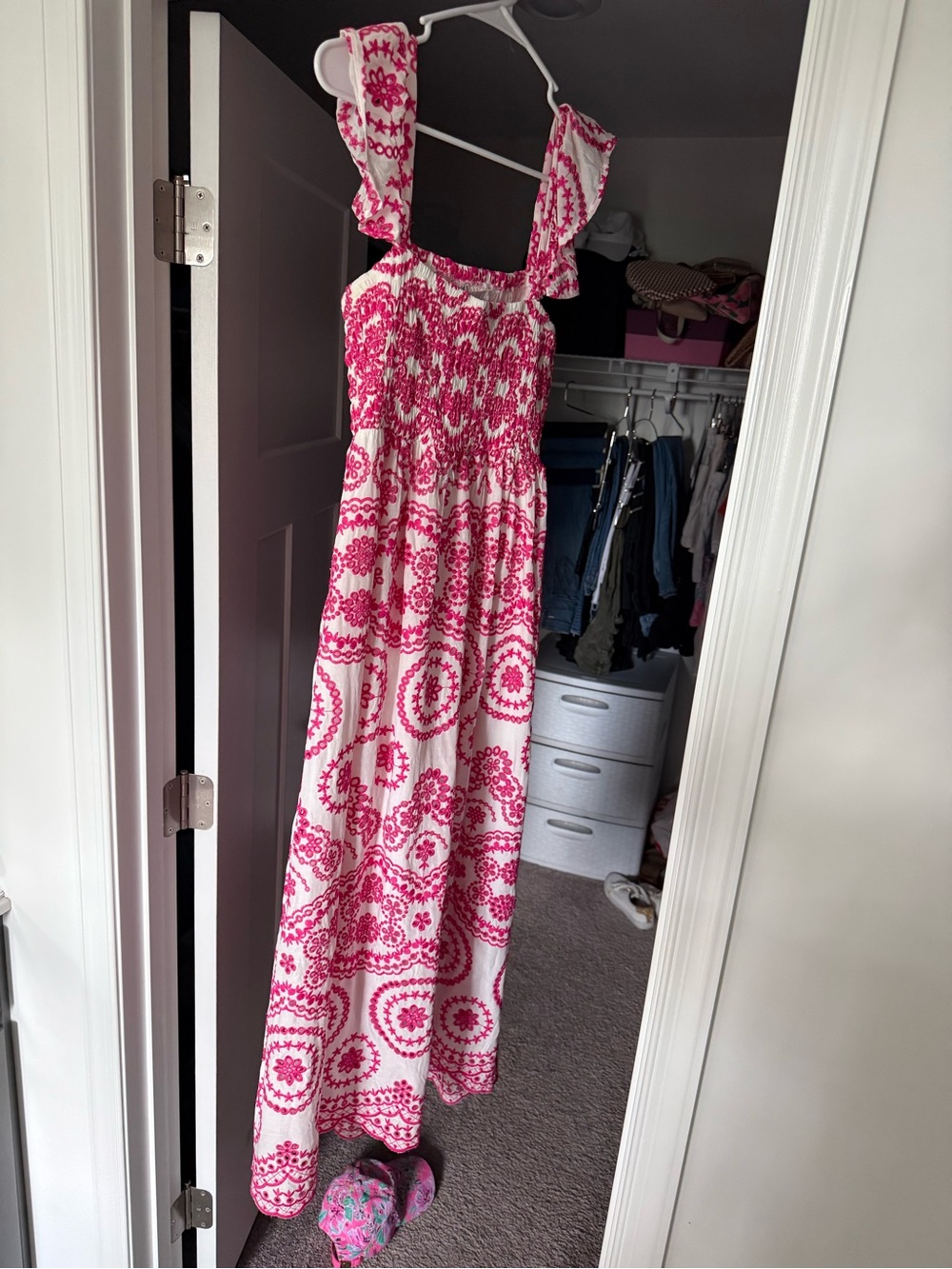 Women’s smocked maxi dress